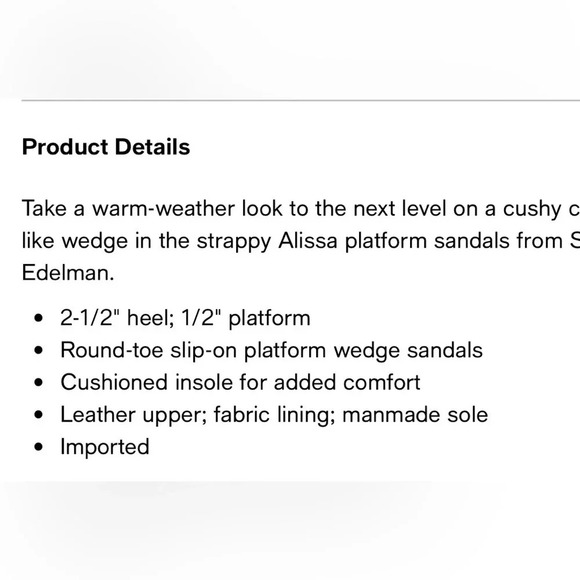 Sam Edelman Alissa cork platform wedge sandals boho festival coastalgrandma - Picture 11 of 11